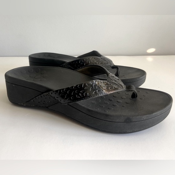 Vionic Women's High Tide Black Platform Sandal Size 7 - Picture 1 of 6